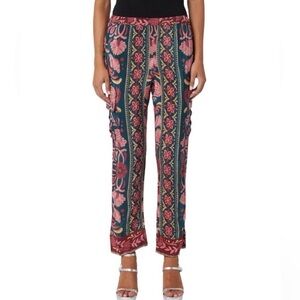 Farm Rio Seashell Tapestry Cargo Pants